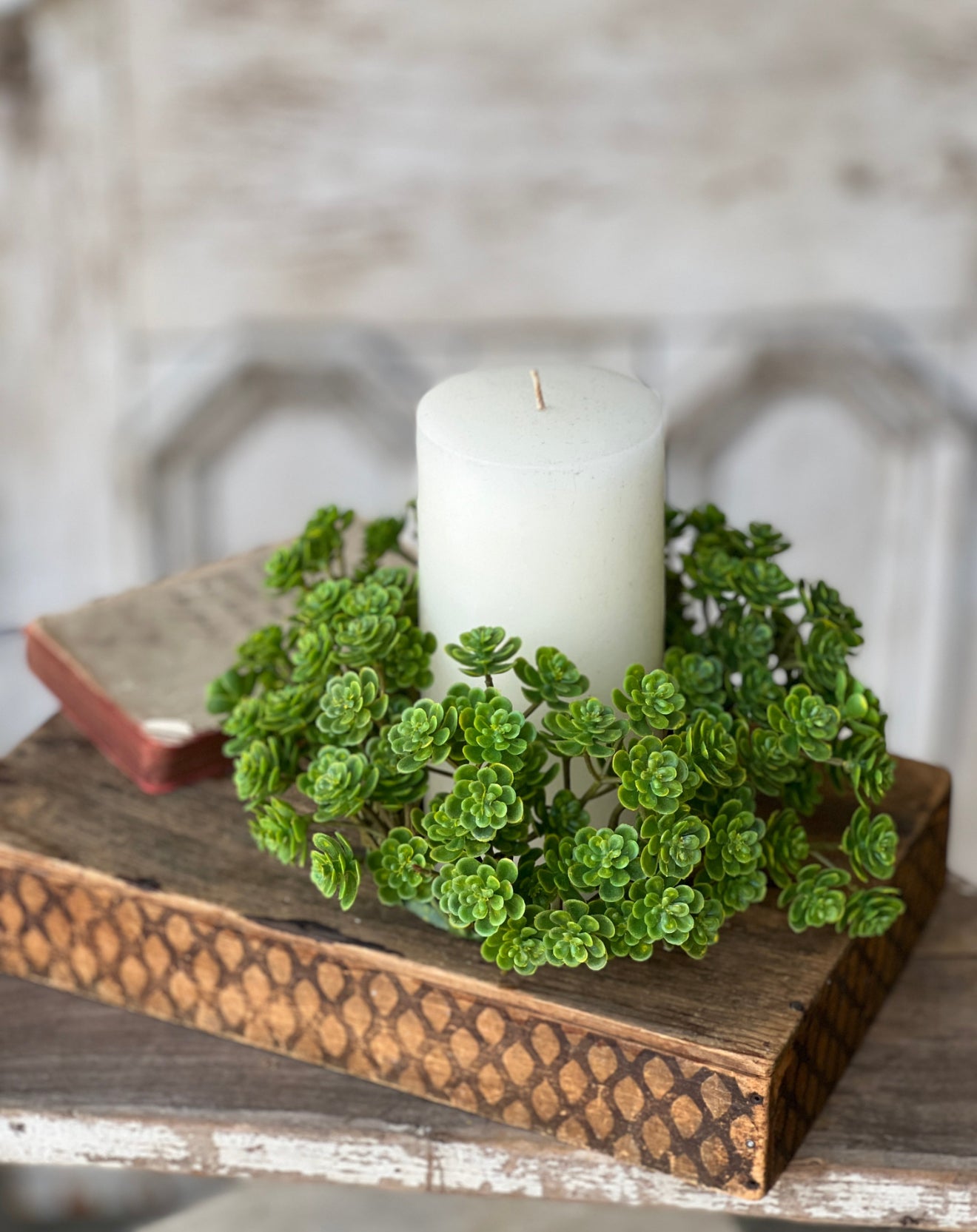 Stonecrop Candle Ring