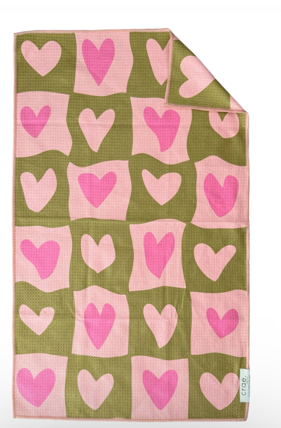 Heart Throb Double Sided Hand Towel
