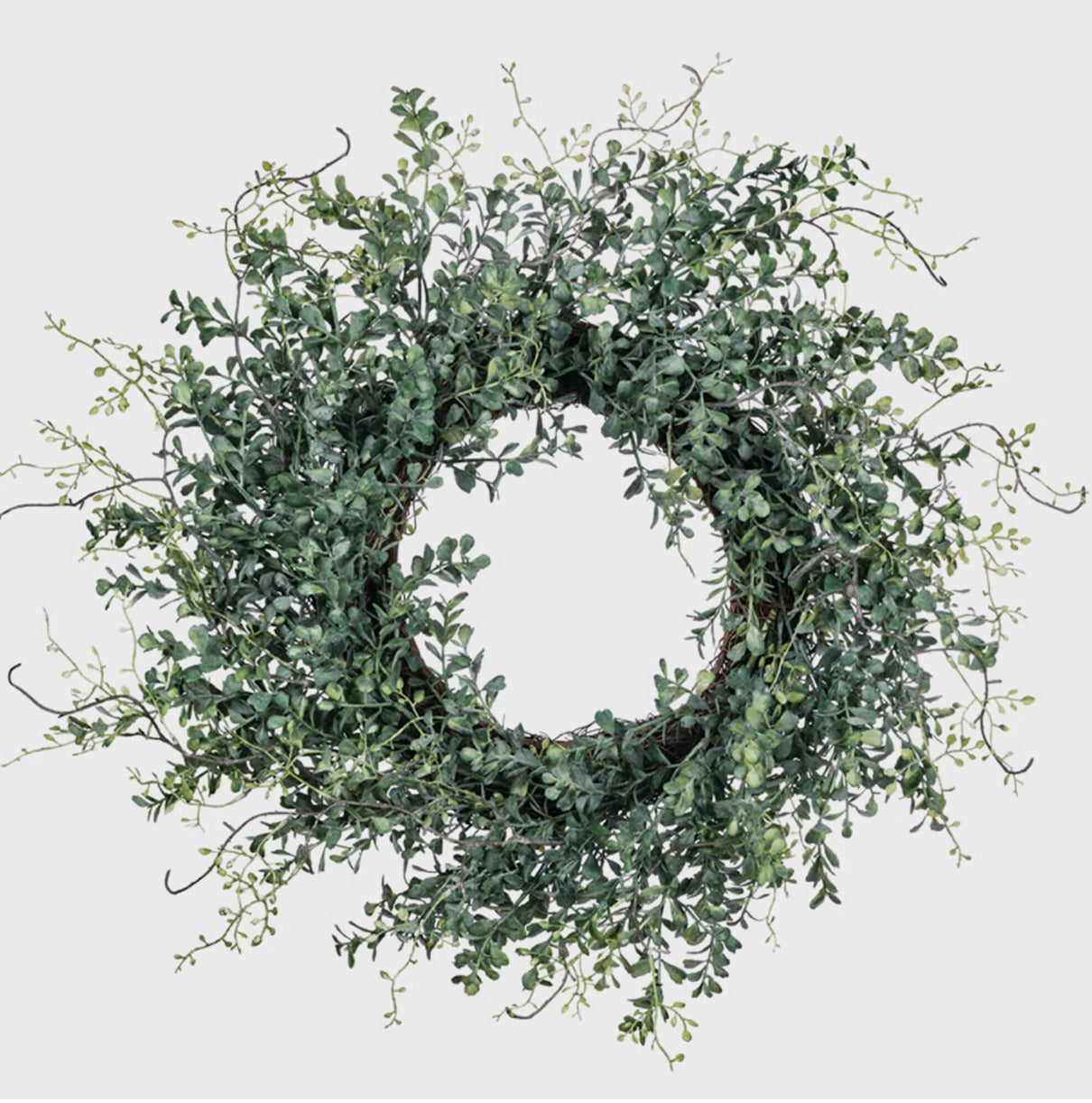 Blue Boxwood Wreath