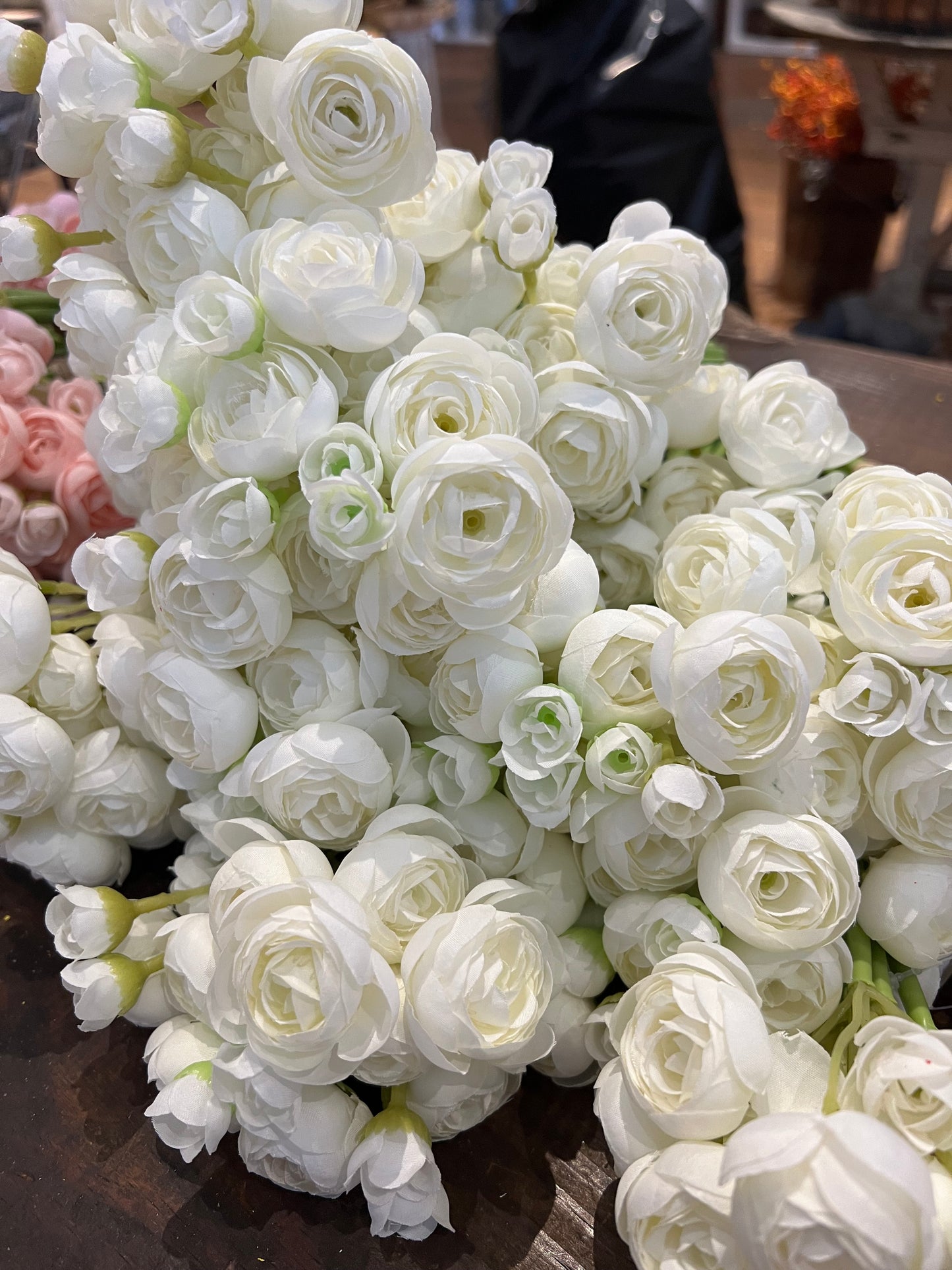 White Ranunculus Bush
