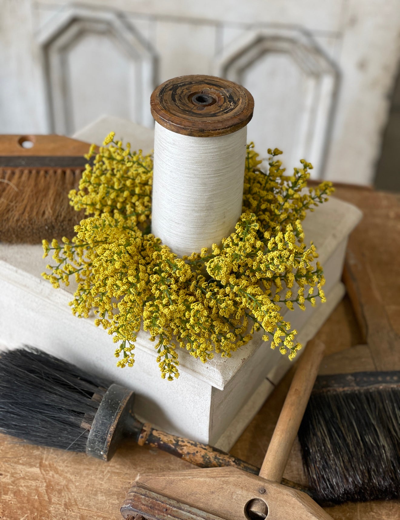 Sunshine Bursting Astilbe Candle Ring
