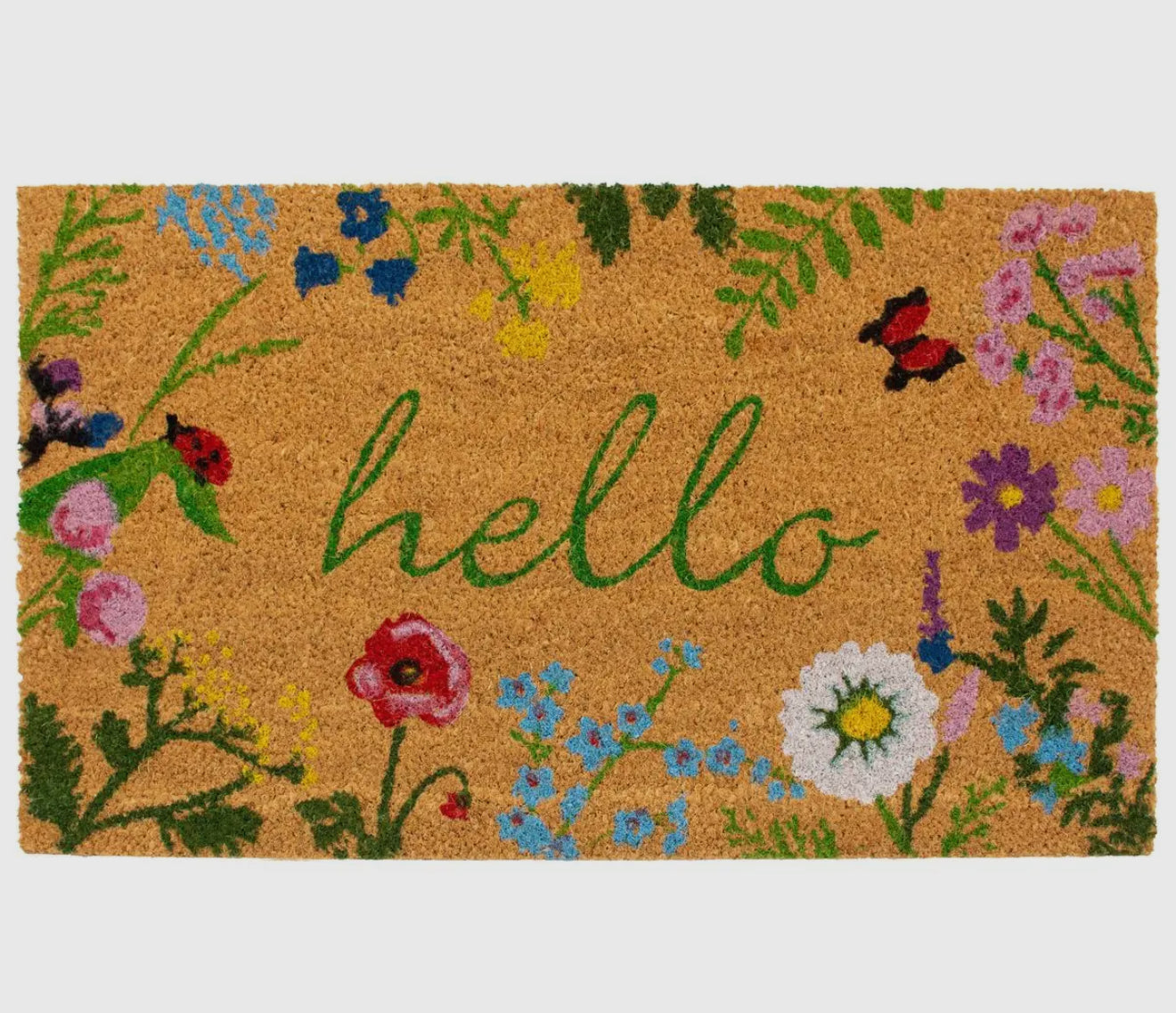 Spring Floral Hello Doormat