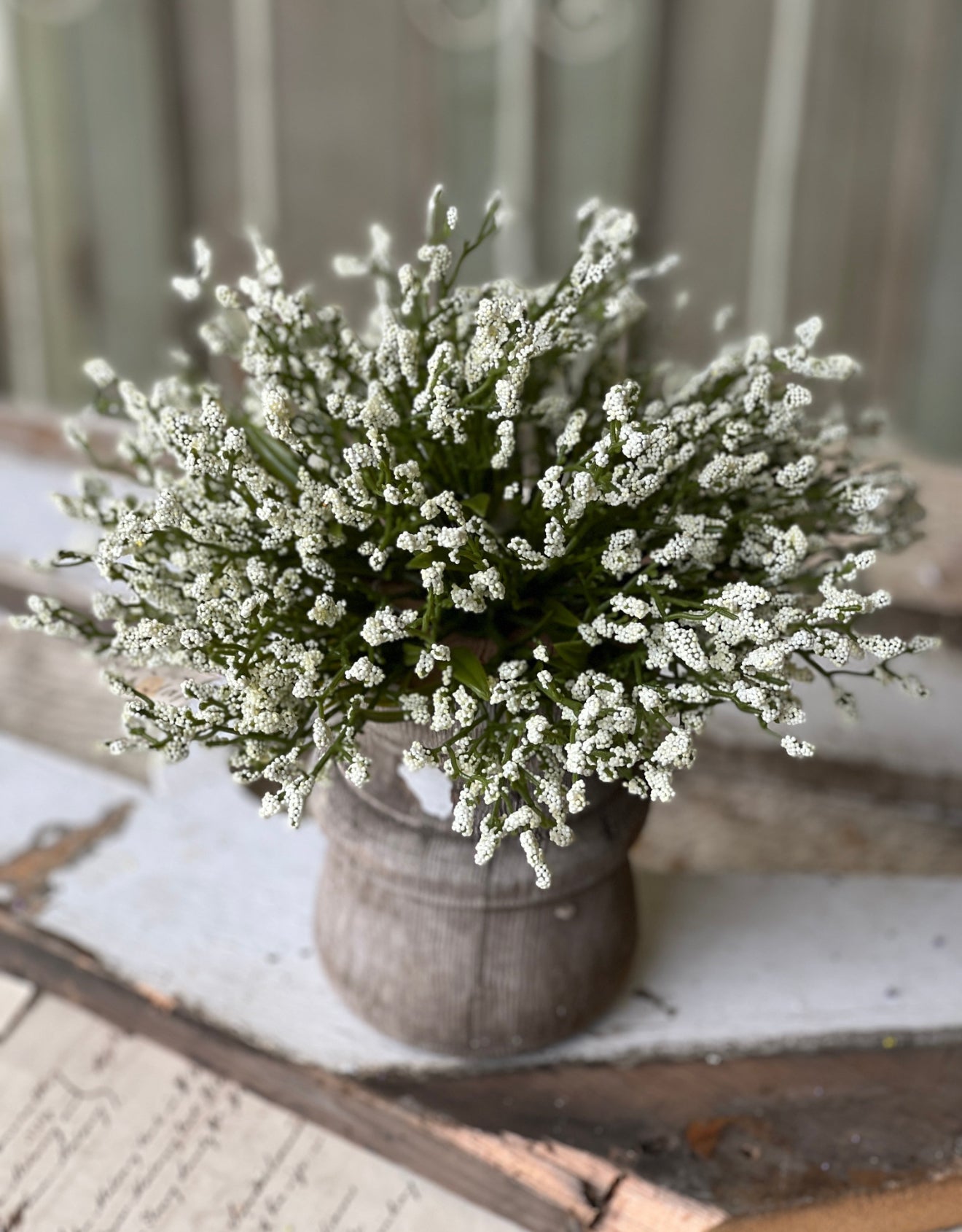 Cream Array Astilbe Half Sphere