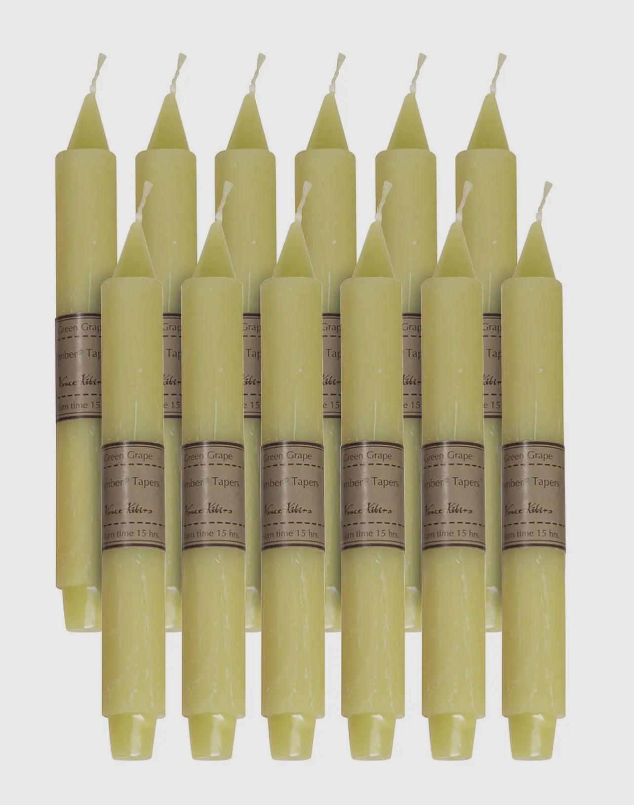 Green Apple Taper Candle