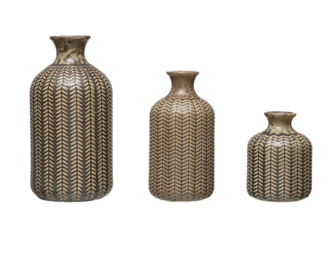 Sm. Stoneware Vase