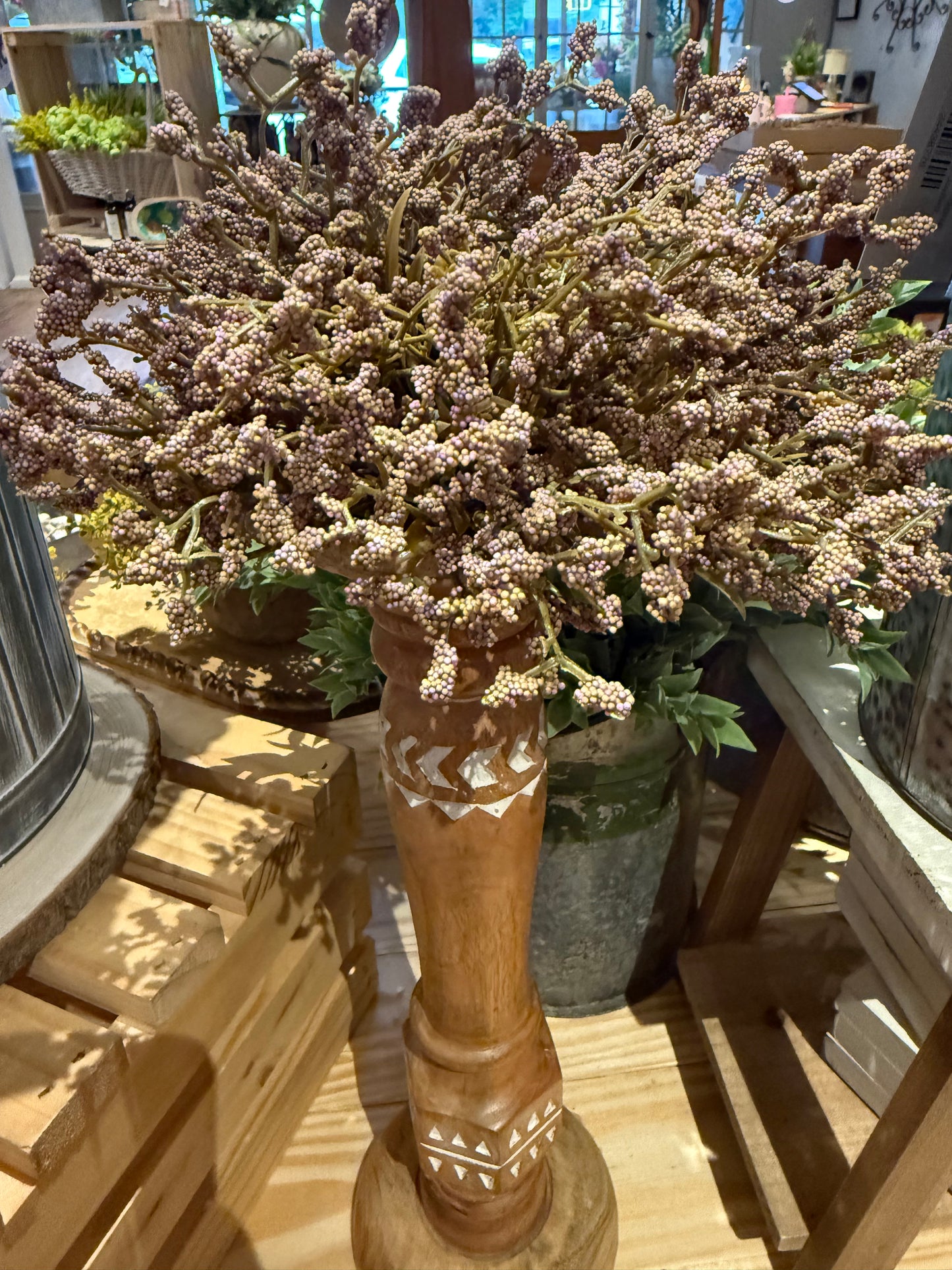 Purple Astilbe Half Sphere