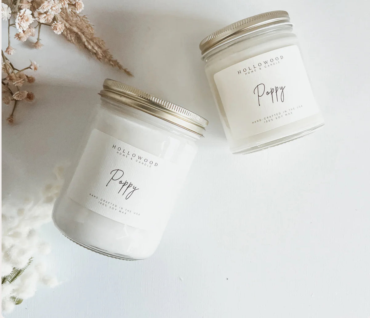 Poppy Hollowood Candle 8 oz