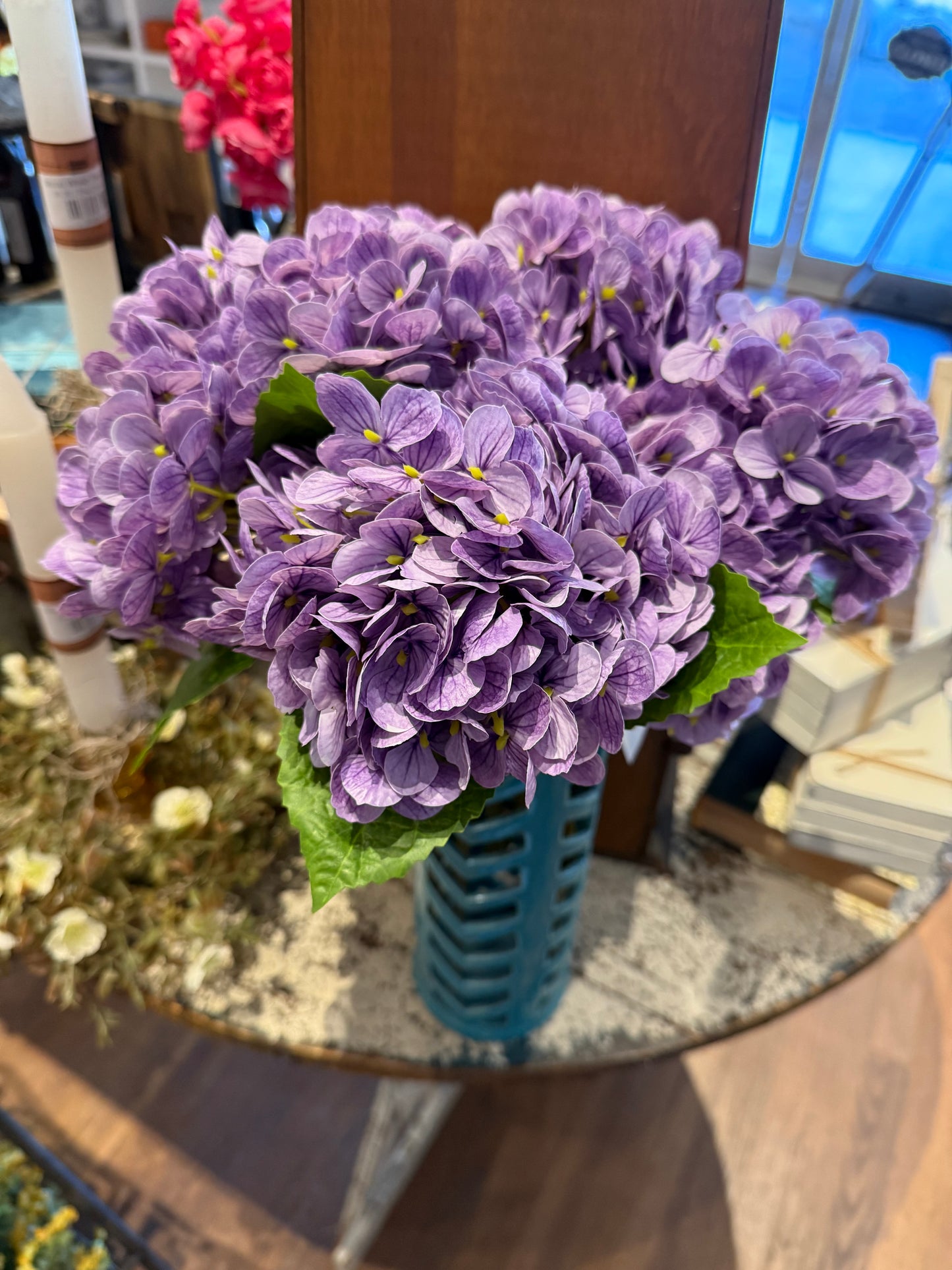 Purple Hydrangea Spray