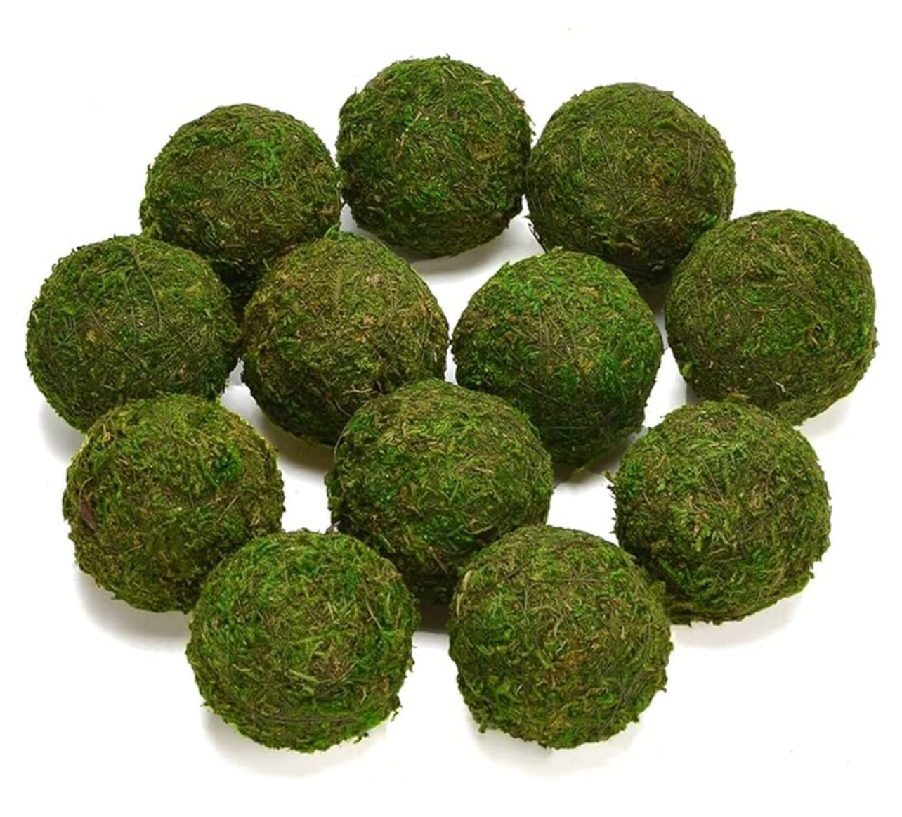 3.5’’ Natural Green Moss Decorative Ball