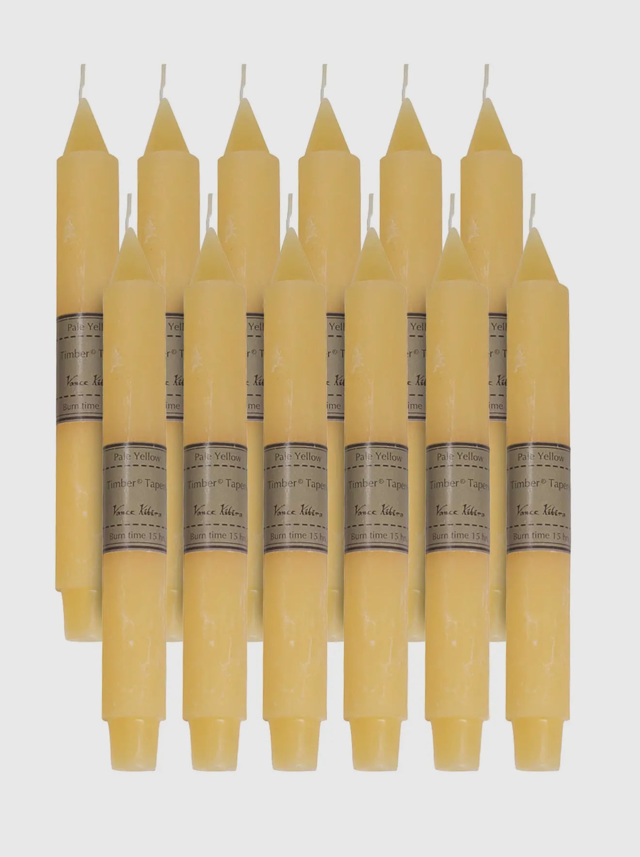 Pale Yellow Taper Candle