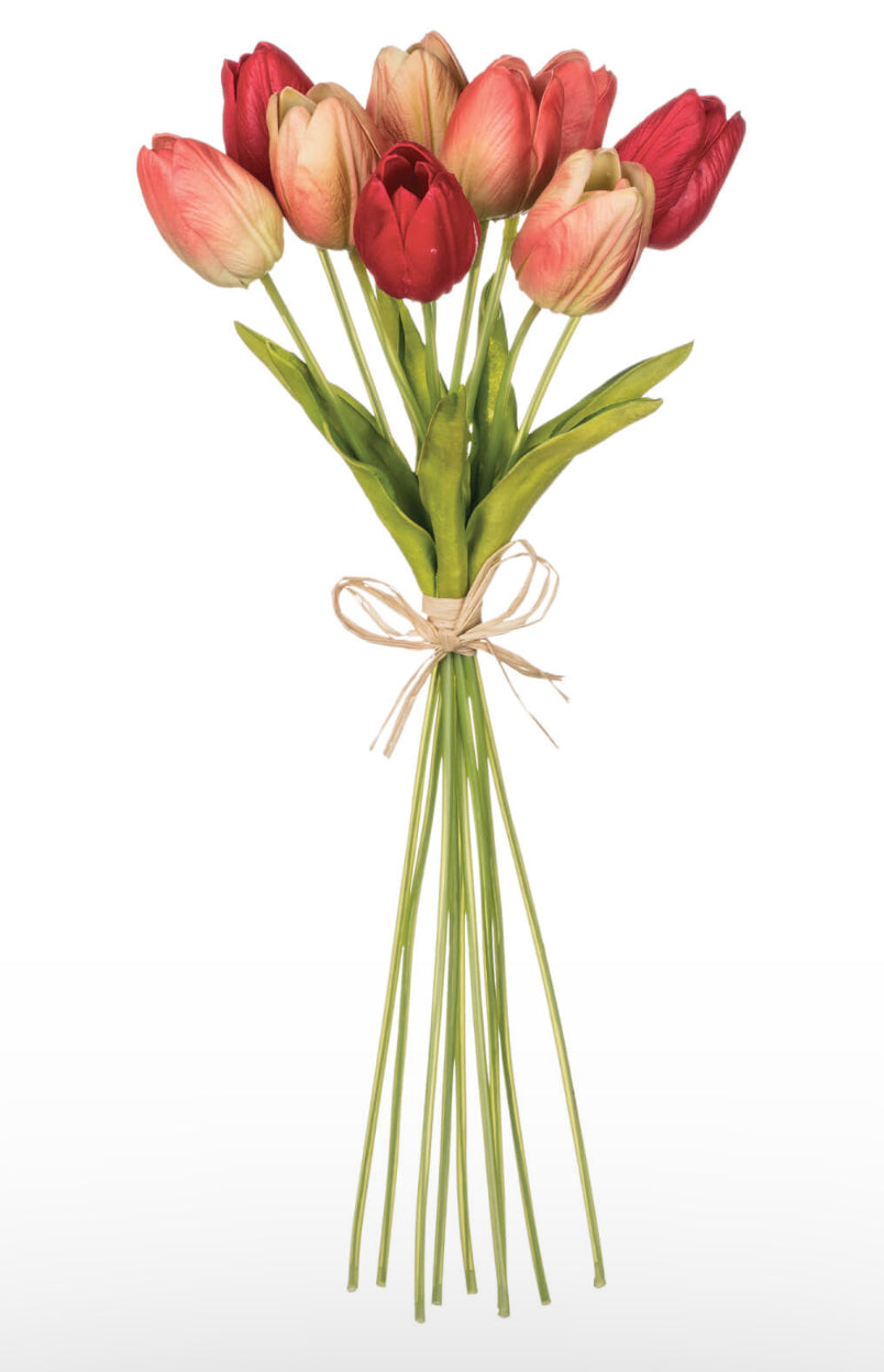Coral Tulip Bouquet
