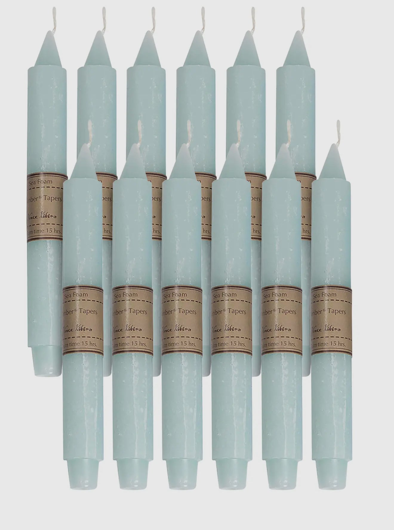 Sea Foam Taper Candle