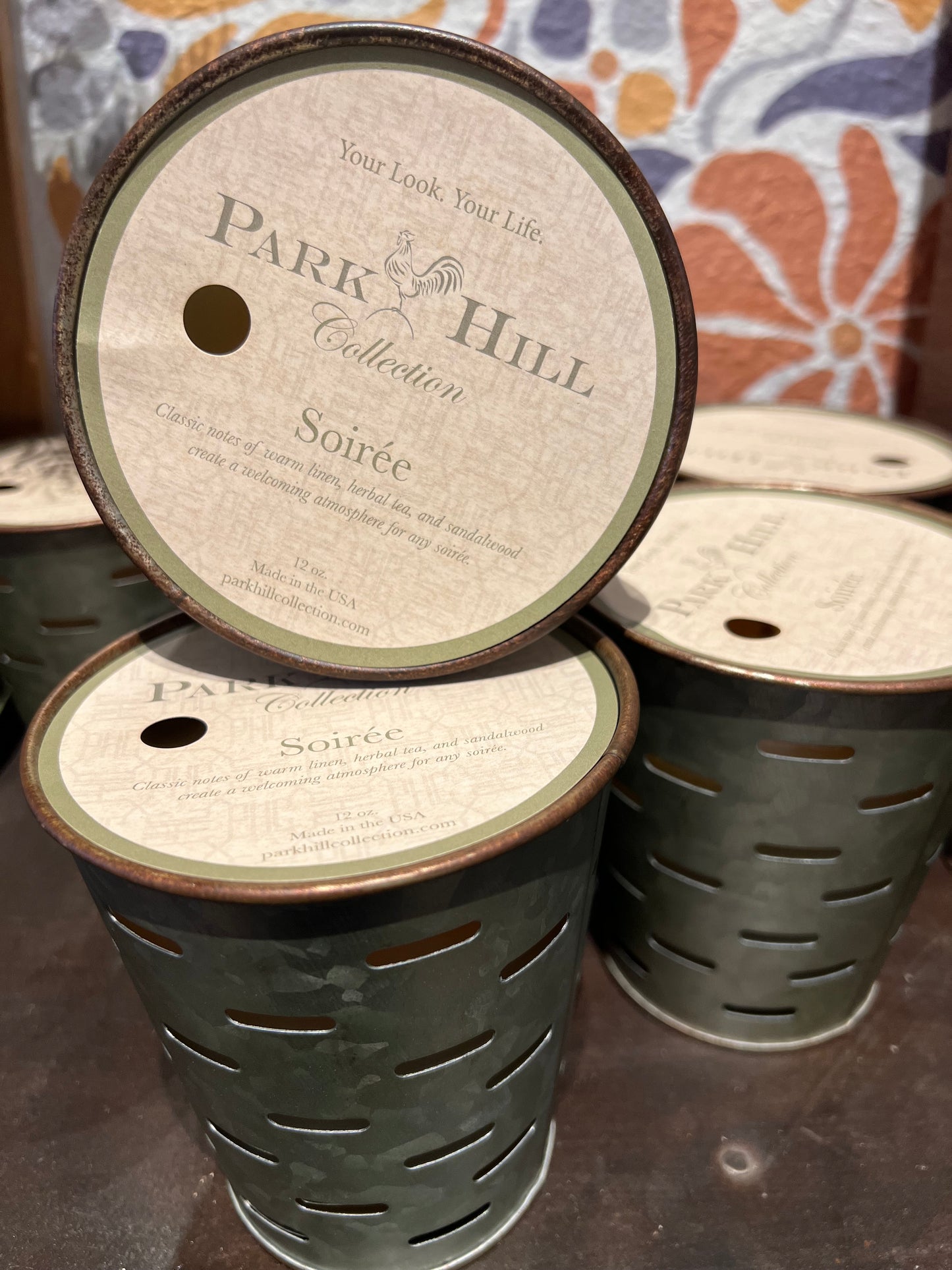 Park Hill Olive Bucket Candle (Soirée)