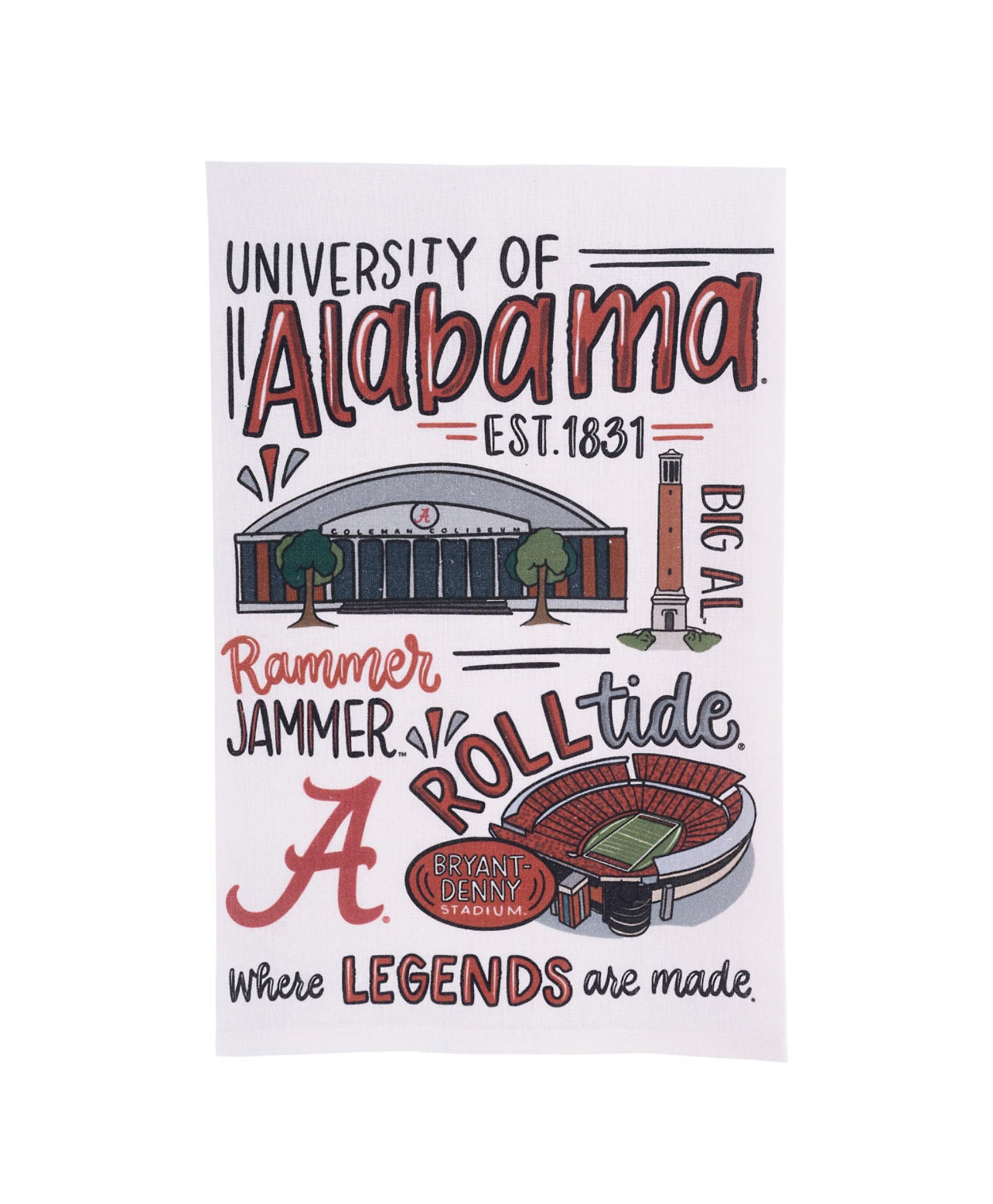 Alabama Icon Tea Towel