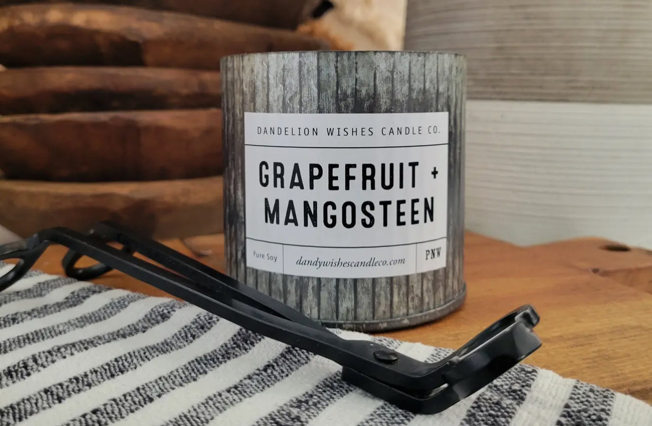 Grapefruit & Mangosteen 12 oz. Galvanized Tin Candle