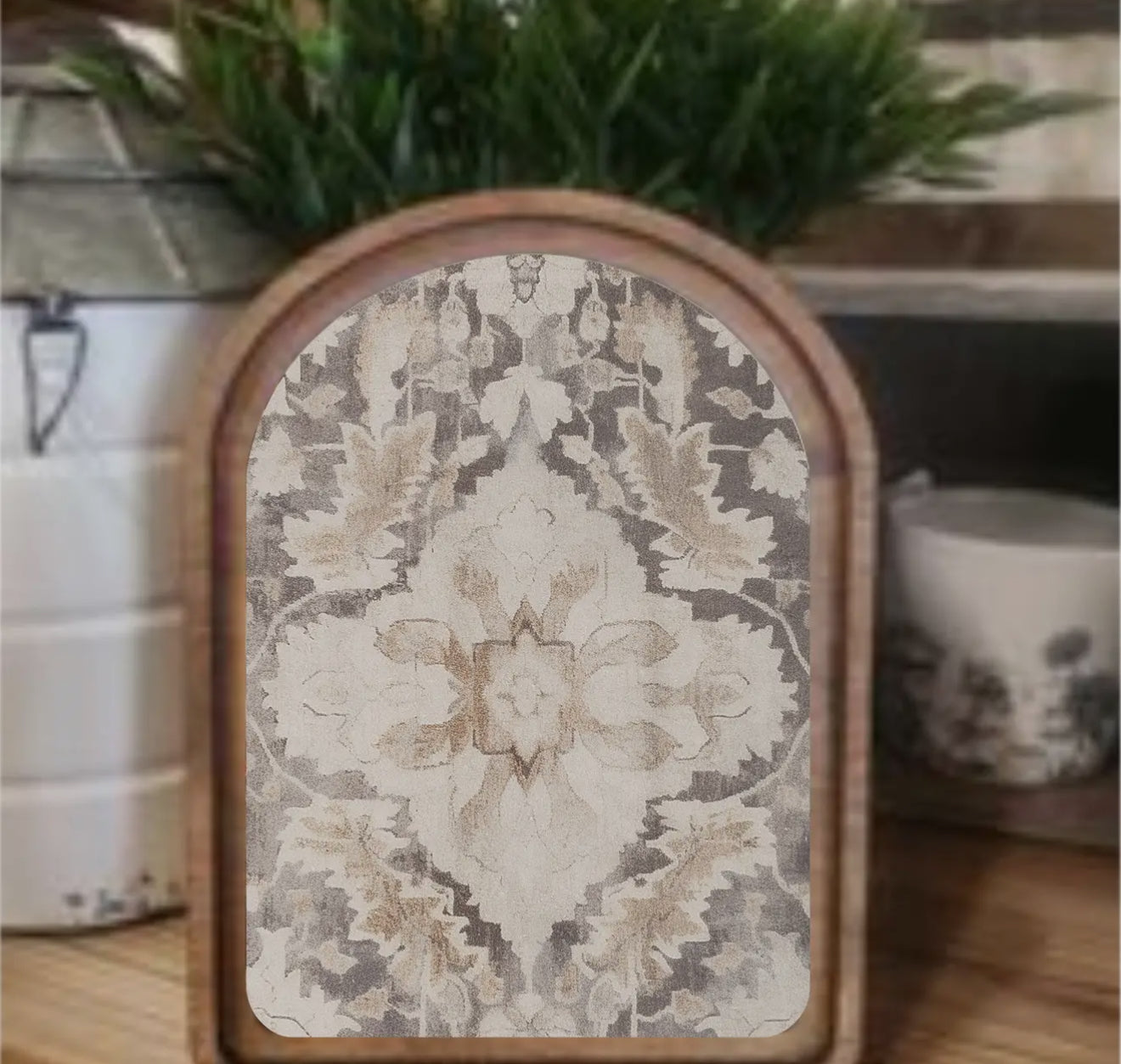 Framed Tapestry Bold Arch Top