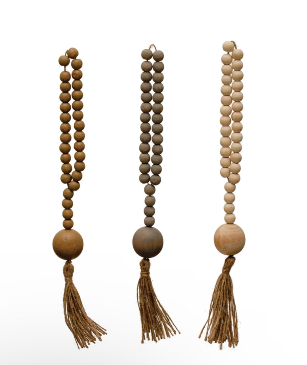 Pine Wood Beaded Garland