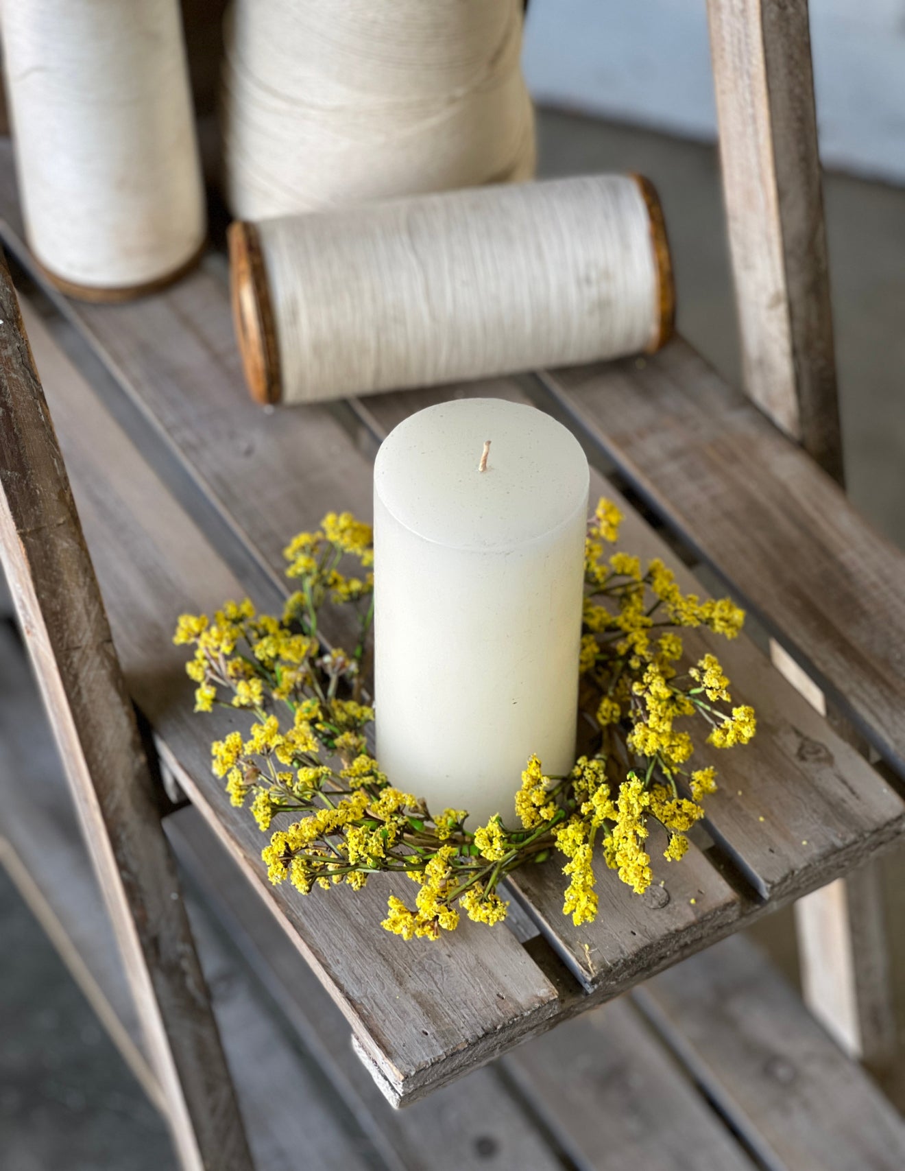Yellow Preakness Candle Ring