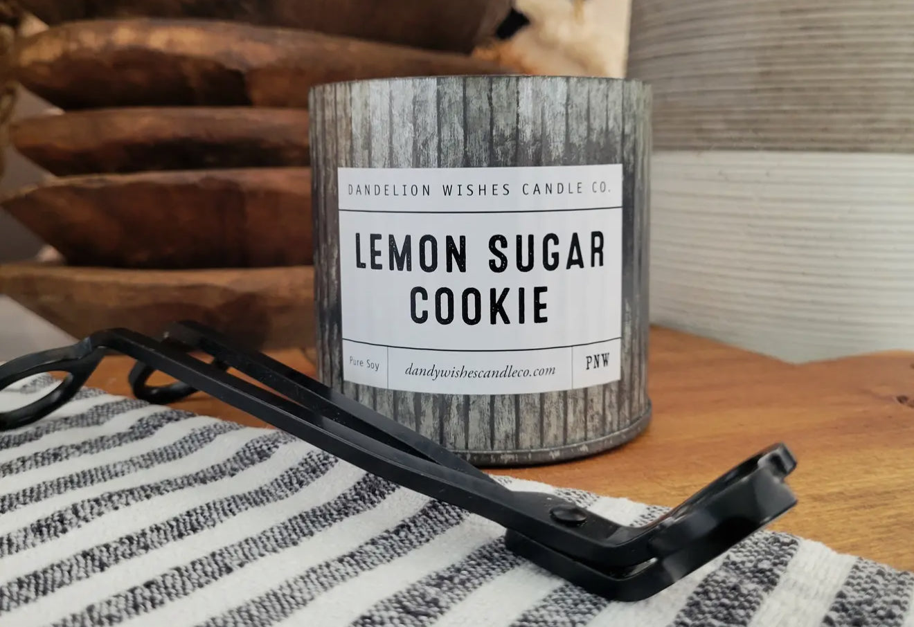 Lemon Sugar Cookie 12 oz. Galvanized Tin Candle