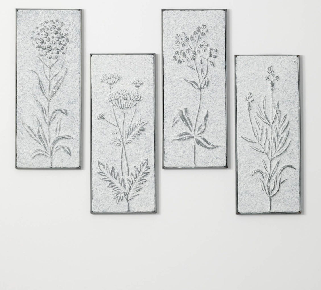 Metal Herb Wall Decor