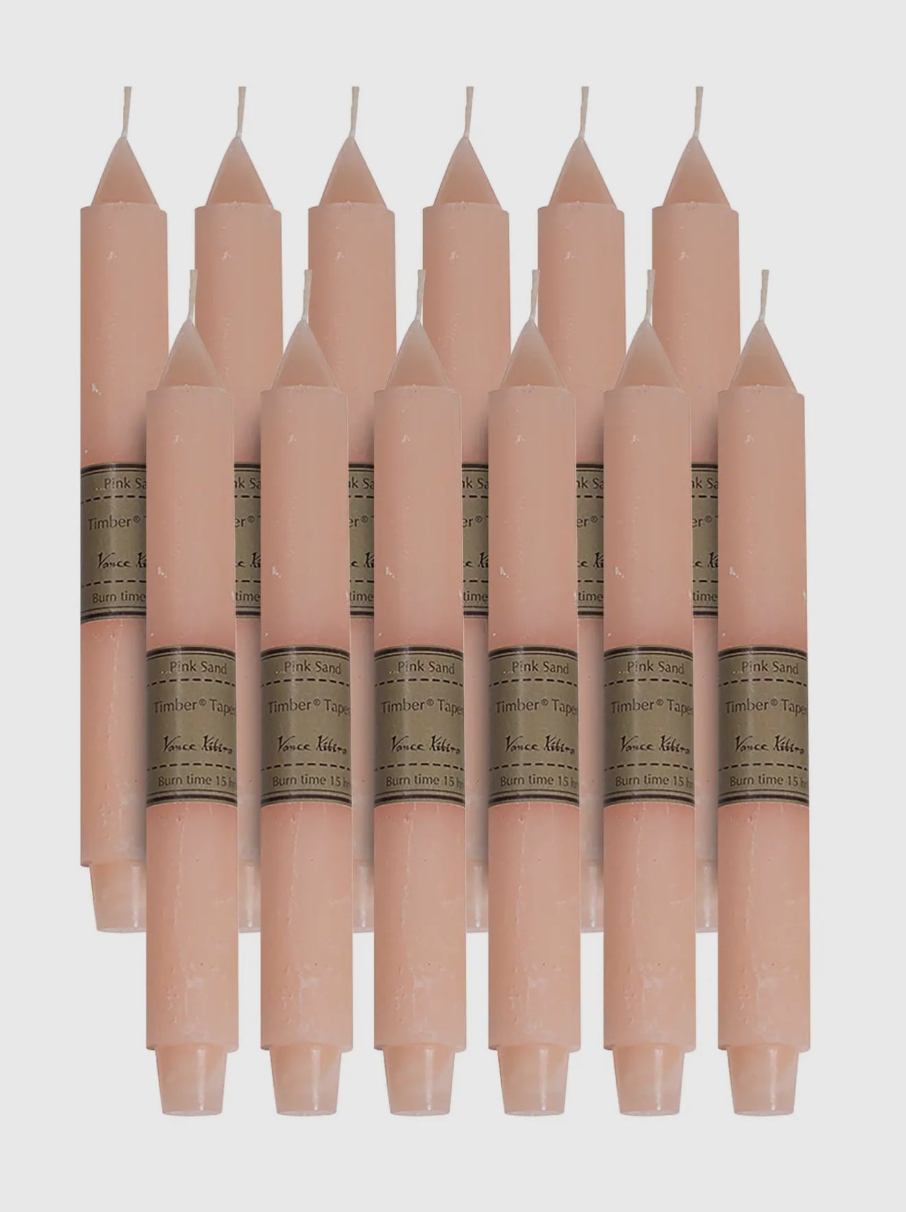 Pink Sand Taper Candle