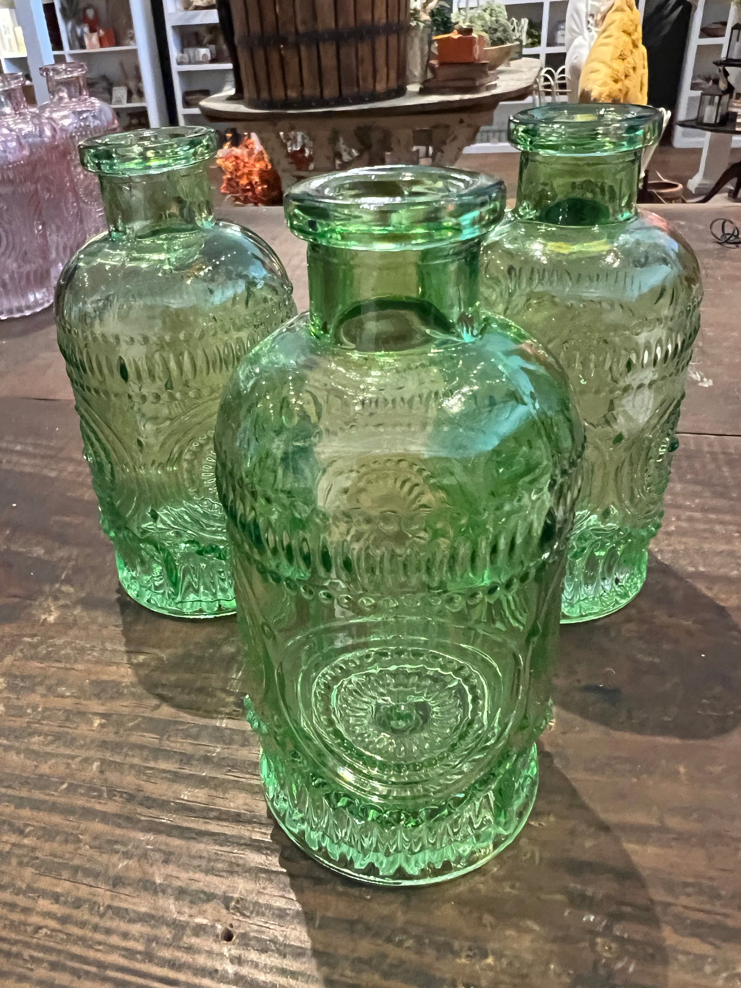 Green Vintage Bottle