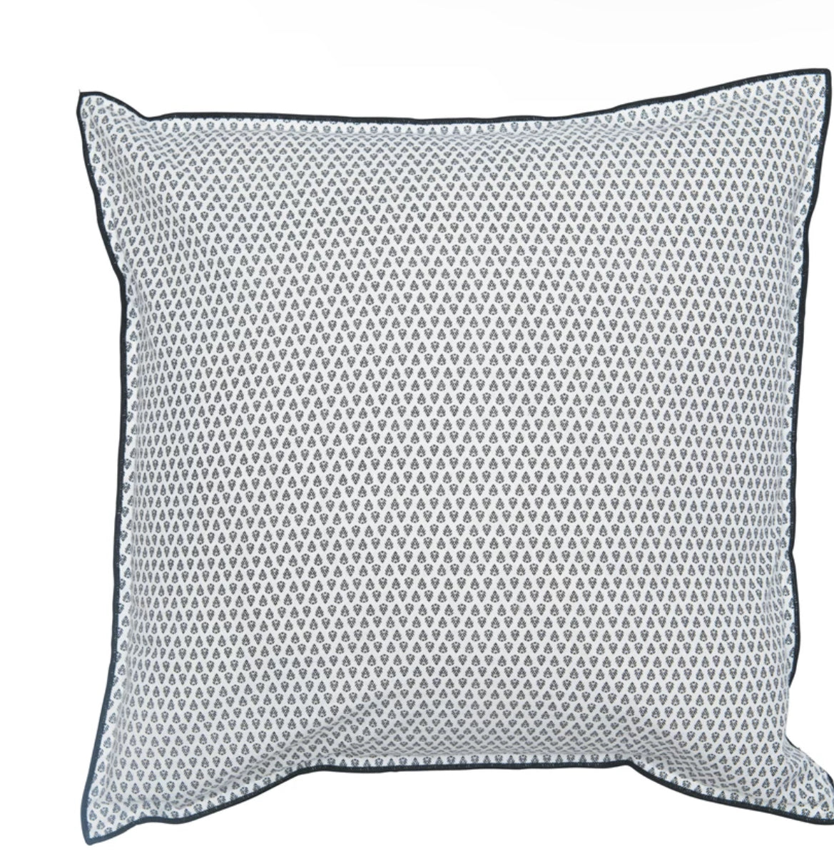 Black Trim Printed Pillow