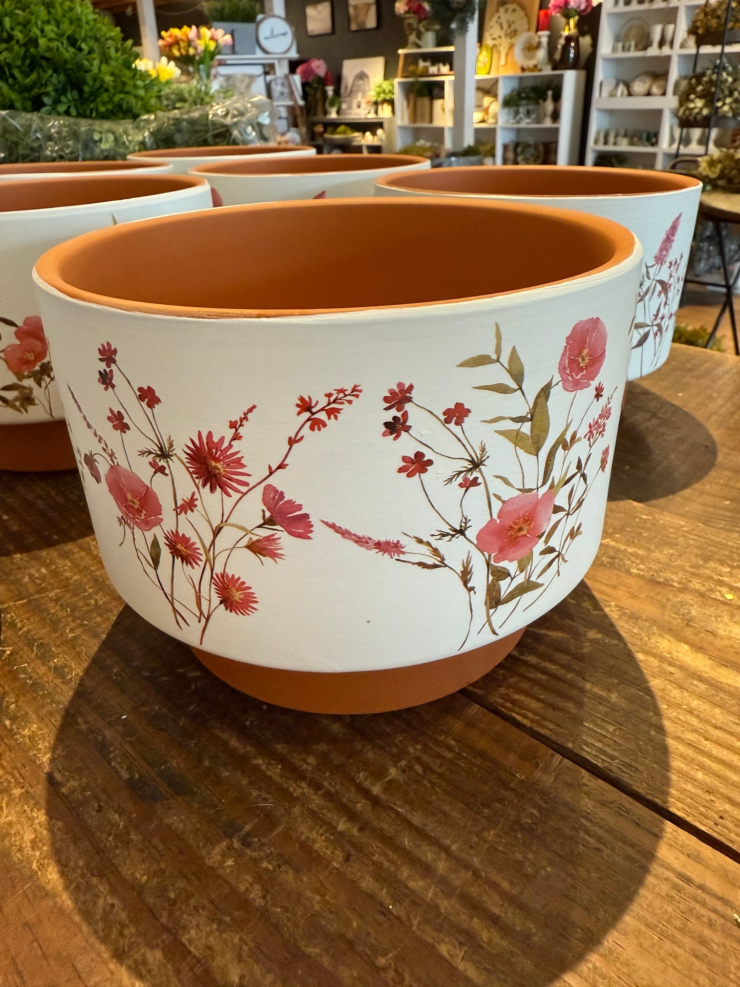 Floral Ceramic Container