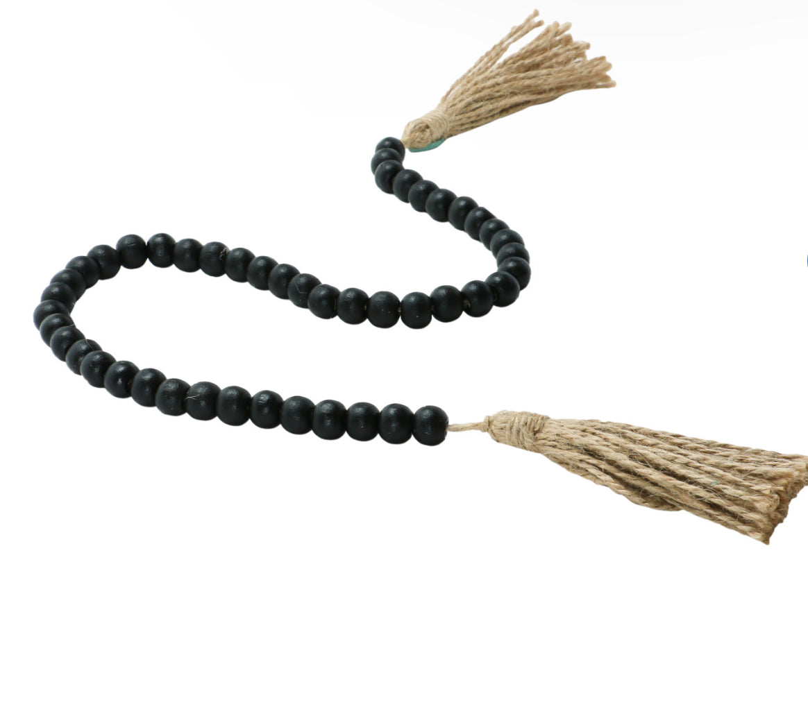 Black Beaded Garland