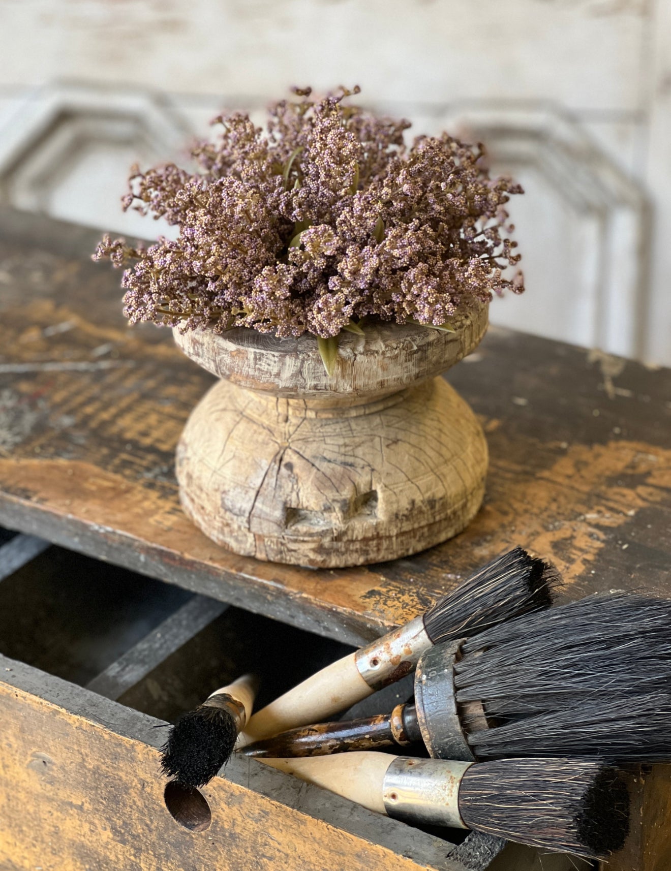 Bursting Astilbe Half Sphere