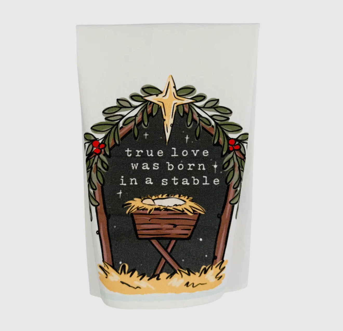 Born in a Stable Tea Towel