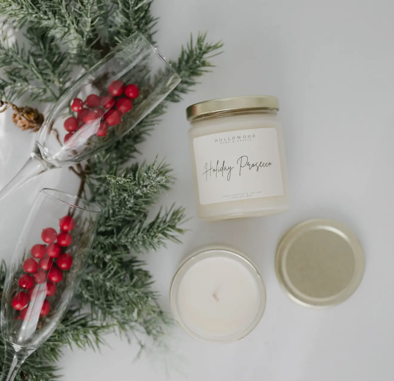 Holiday Prosecco Candle