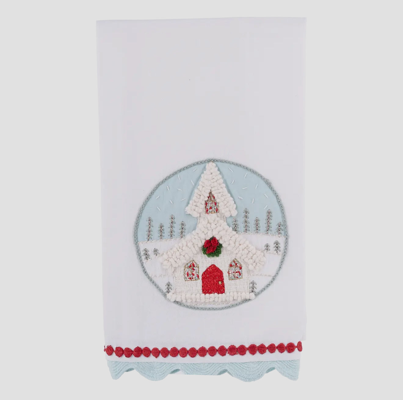 Christmas Church Tea Towel