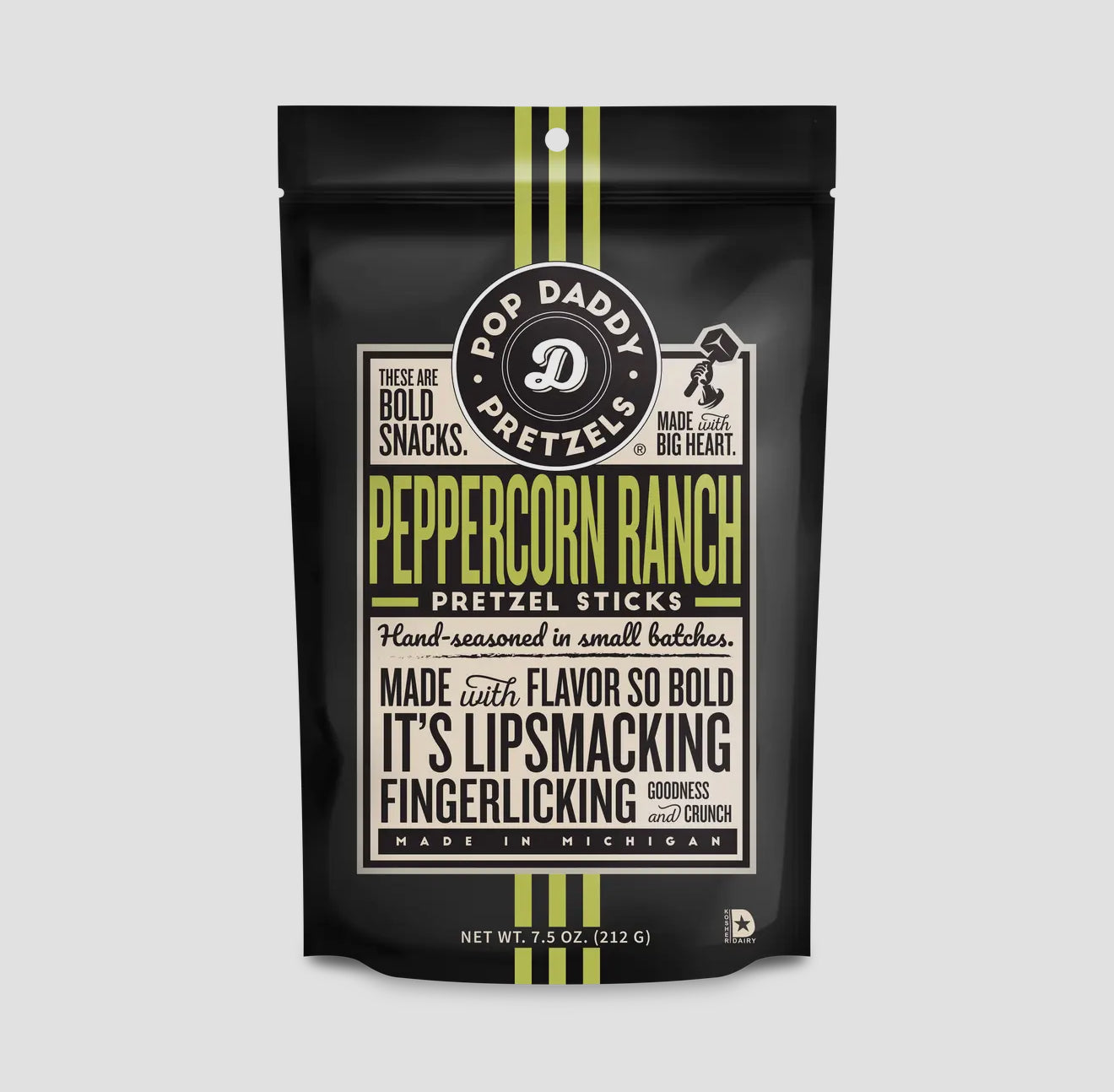 Peppercorn Ranch Pop Daddy Pretzels