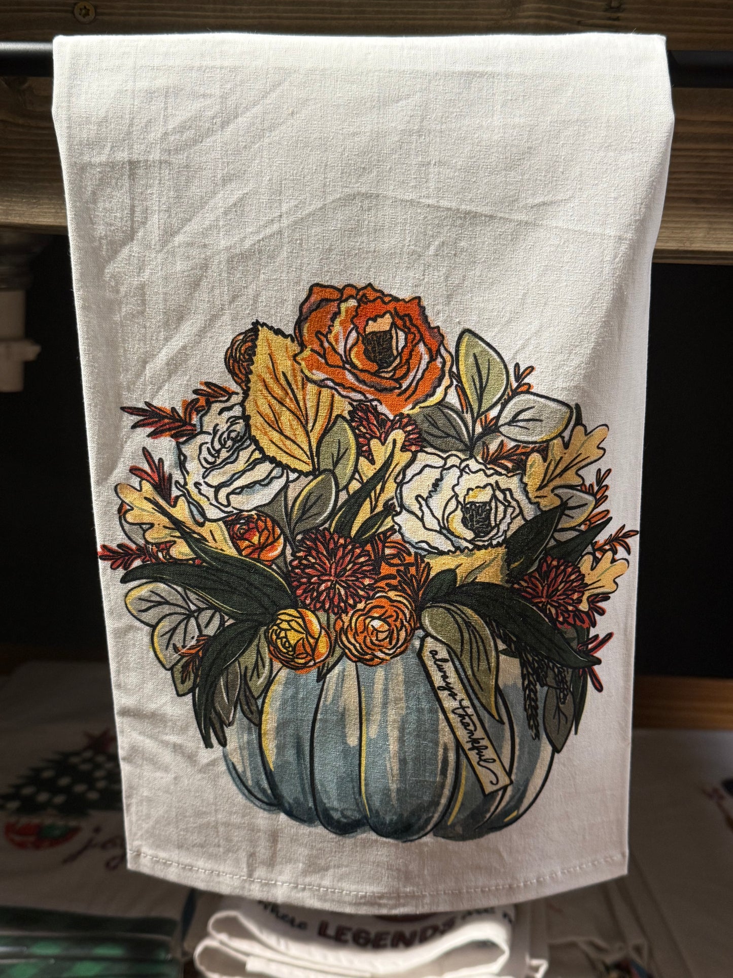 Always Thankful Tea Towel