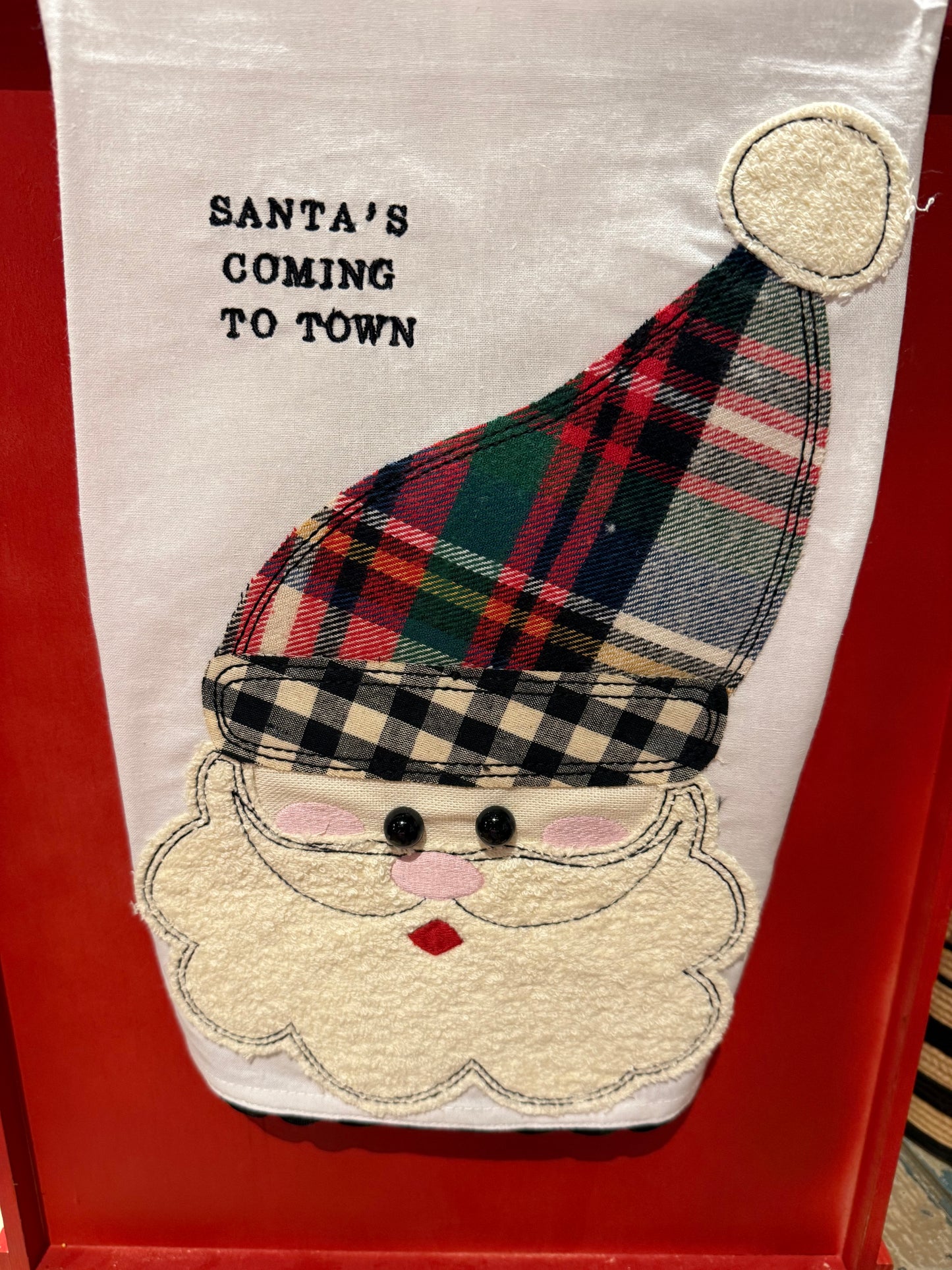 Santa's Coming to Town Tea Towel