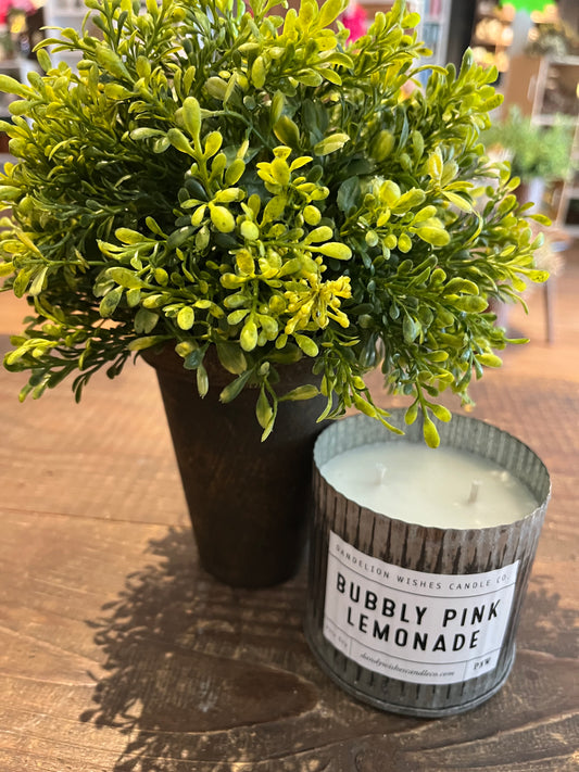 Bubbly Pink Lemonade 12 oz. Galvanized Tin Candle