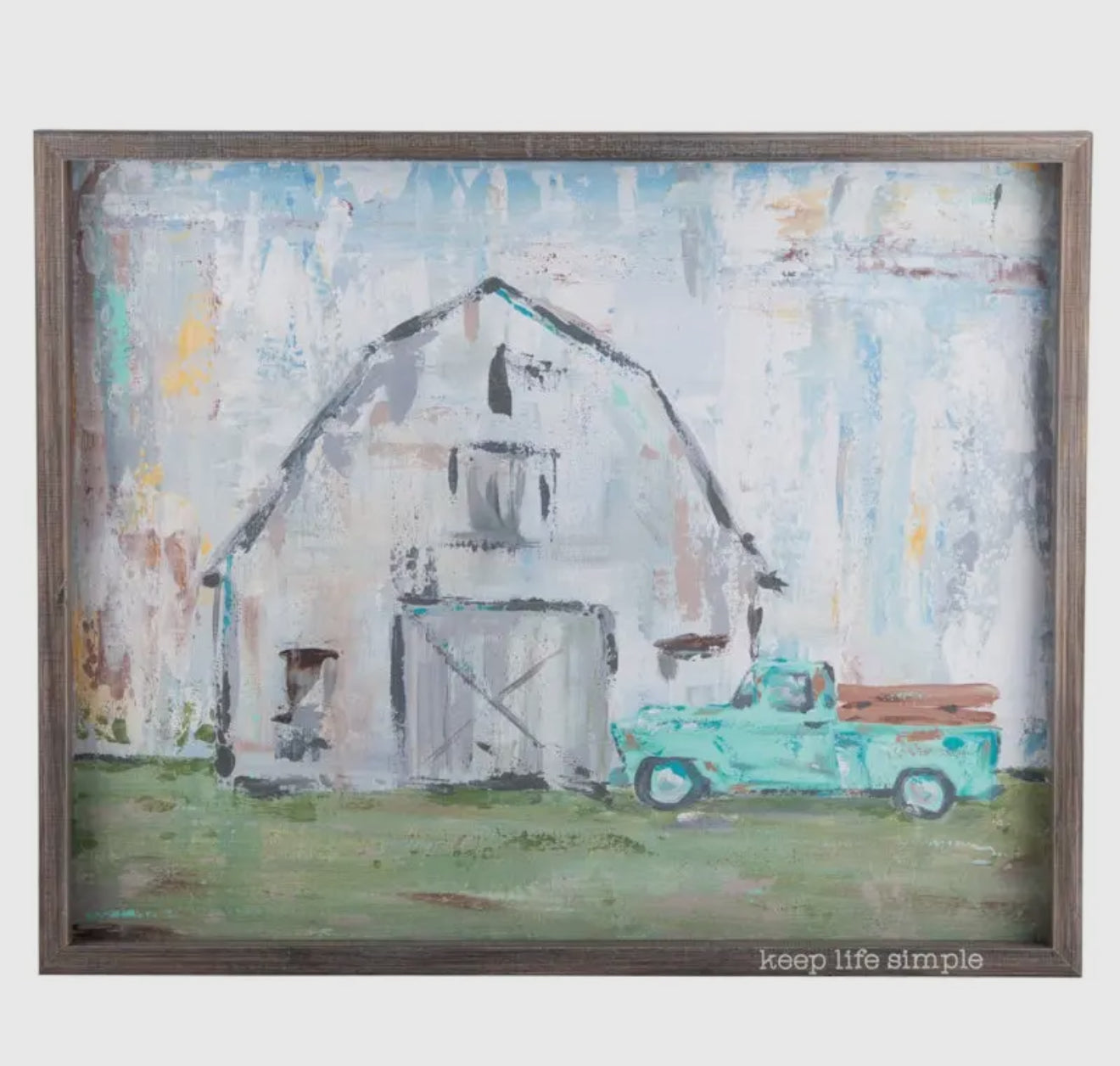 Keep Life Simple Framed Canvas