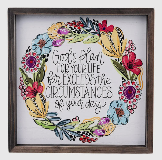 God’s Plan Framed Art
