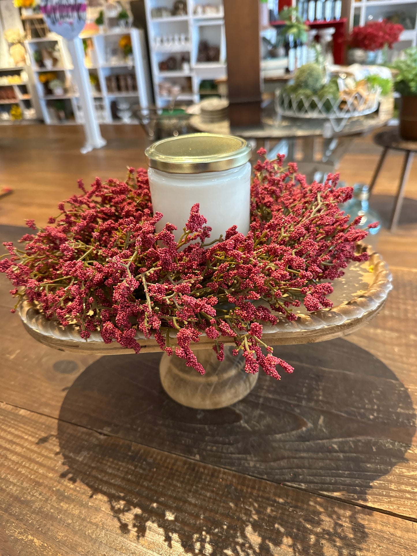 Red Fall Array Candle Ring