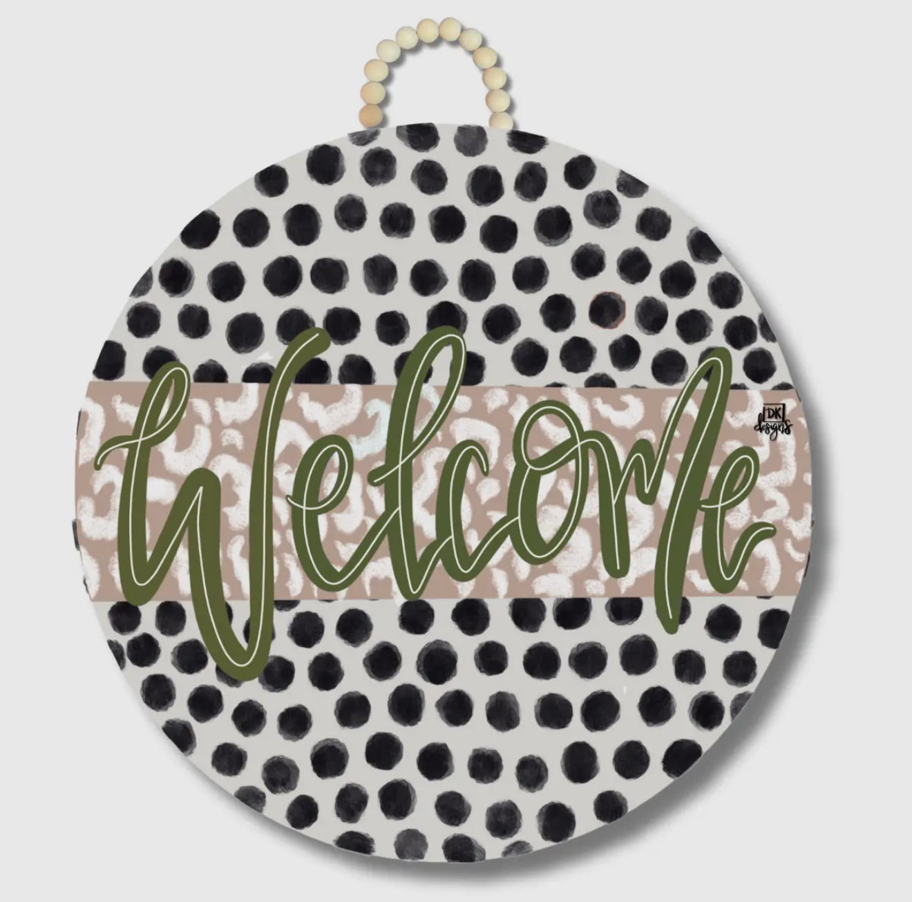DK Mocha Zoey Door Hanger