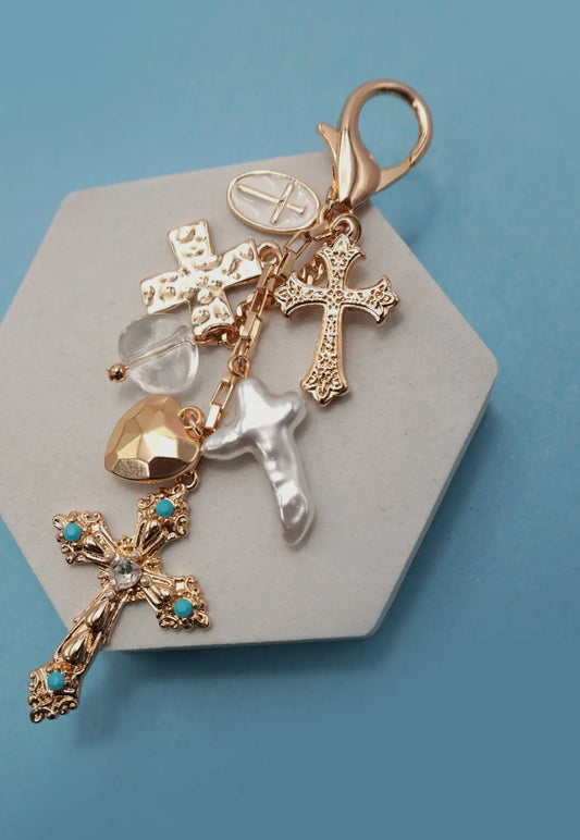 Crosses Bag Charm