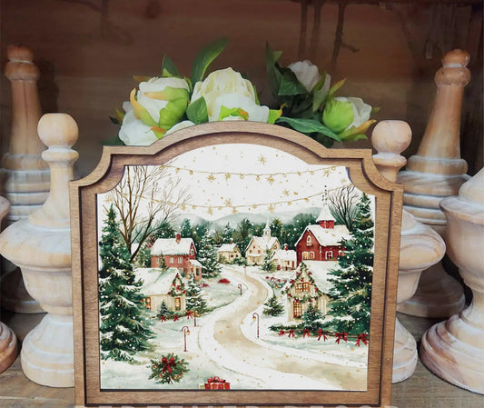 Christmas Village Framed Art
