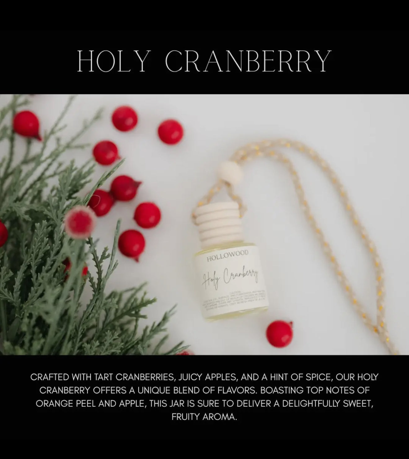 Holy Cranberry Car Diffuser