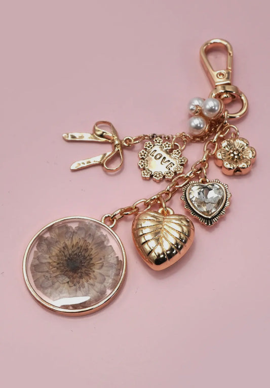 Dried Floral Bag Charm