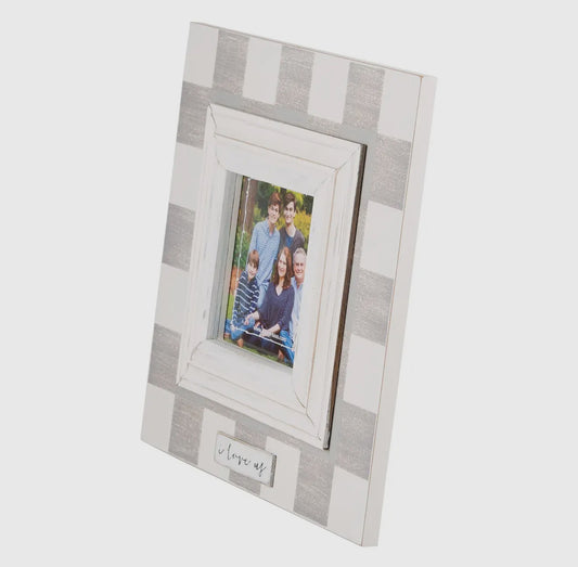 "I Love Us" Plaid Frame