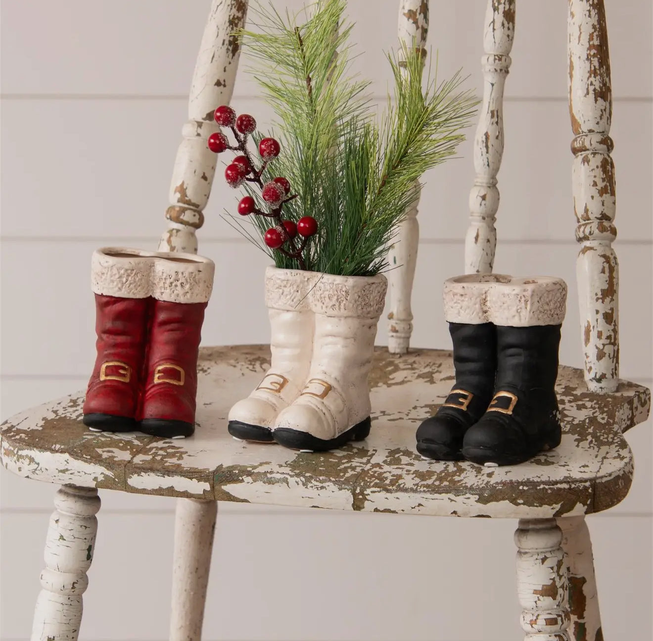Mini Black Santa Boot