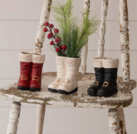 Mini Black Santa Boot