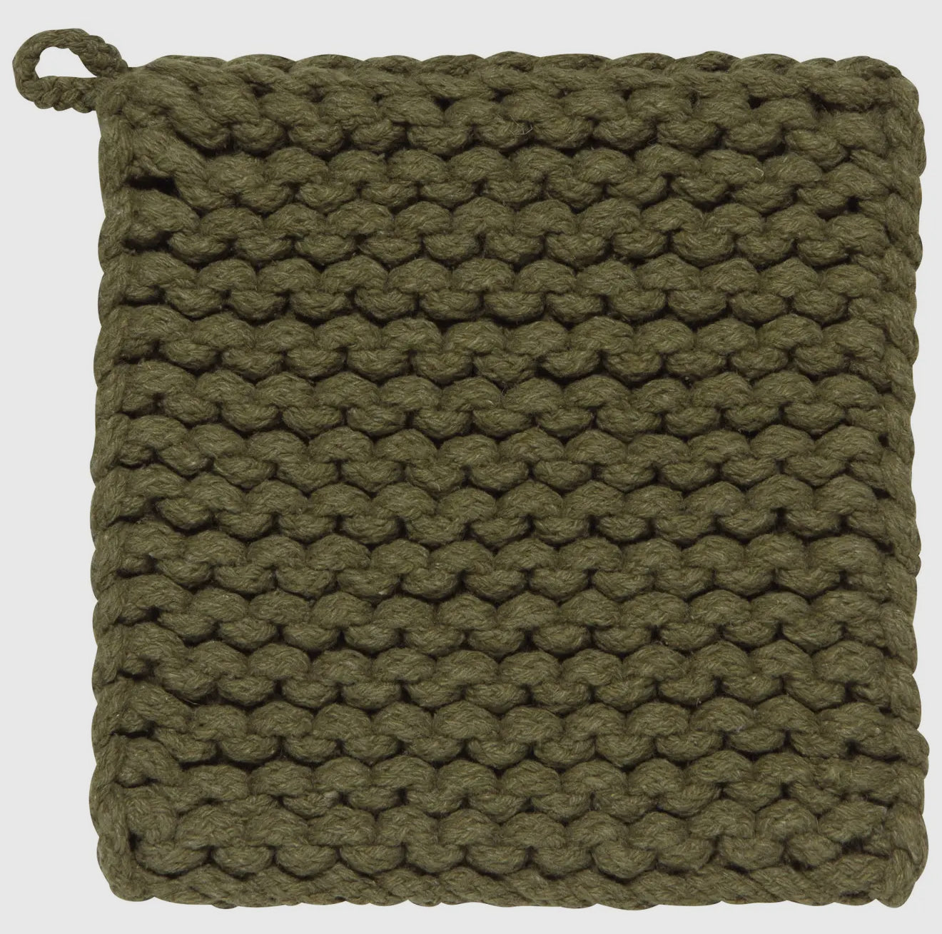 Olive Branch Knit Potholder