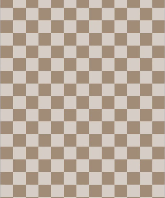 Beige Checkered Double Sided Washcloth